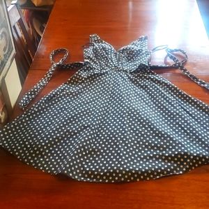 Unique Vintage Polka dot swing dress